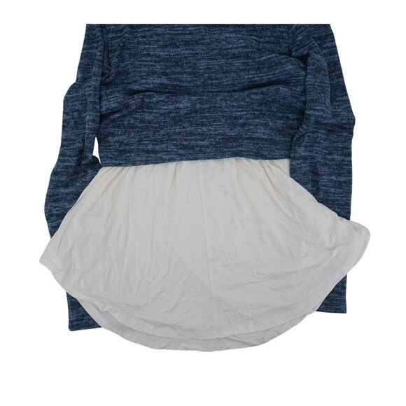 Hello MIZ Women's Empire Nursing Top – Size M, Navy/Ivory - Picture 5 of 6